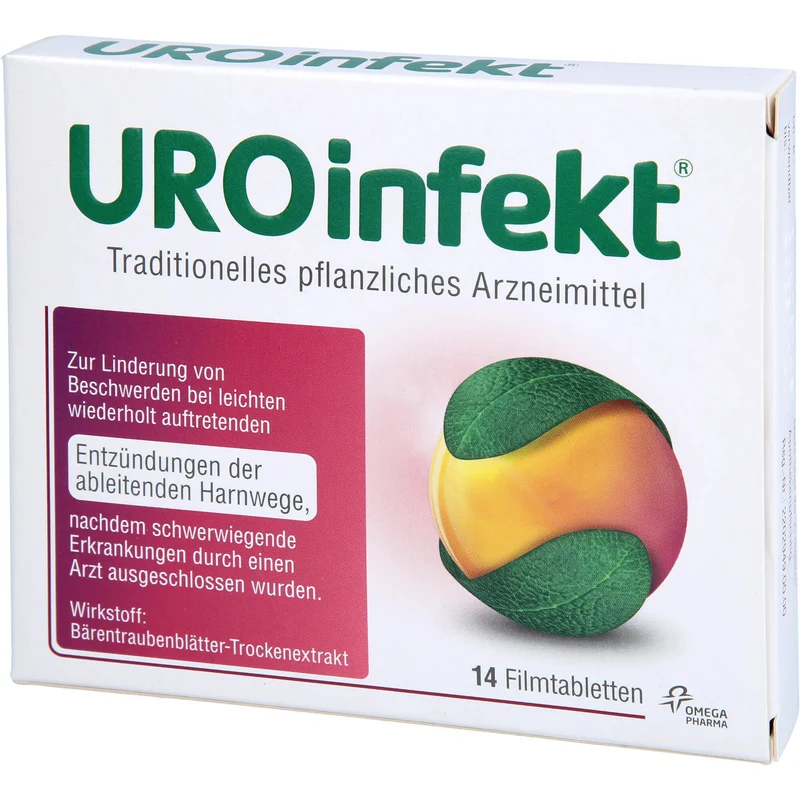 UROinfekt 864 mg Filmtabletten bei Entzündungen der ableitenden Harnwege, 14 St. Tabletten