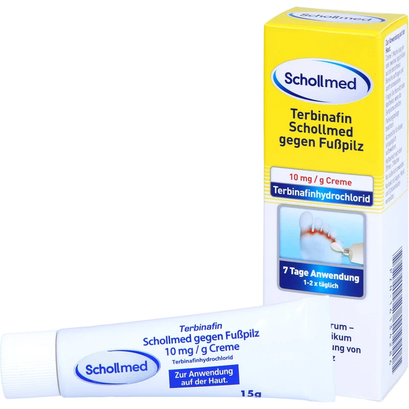 Terbinafin SCHOLLMED gegen Fußpilz Creme, 15 g Creme