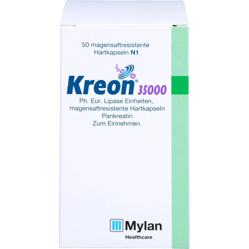 Kreon 35 000 Ph.Eur. Lipase Einheiten Hartkapseln bei exokriner Pankreasinsuffizienz, 50 St. Kapseln