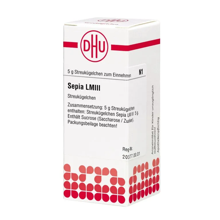 Sepia LM III DHU Globuli, 5 g Globuli