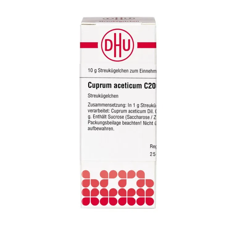Cuprum aceticum C200 DHU Globuli, 10 g Globuli