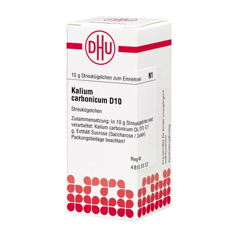 Kalium carbonicum D10 DHU Globuli, 10 g Globuli