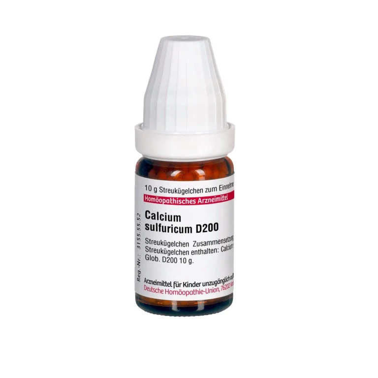 Calcium sulfuricum D200 DHU Globuli, 10 g Globuli