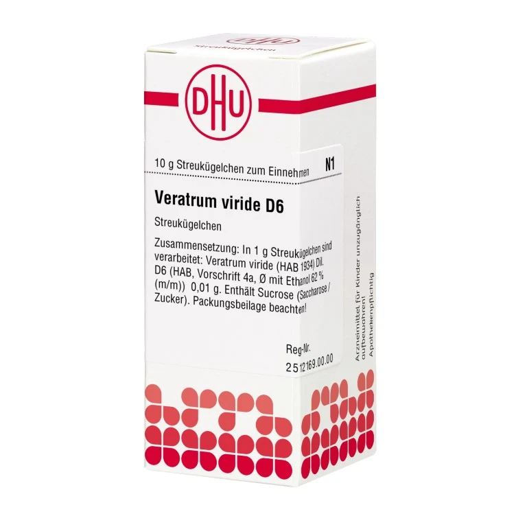 Veratrum viride D6 DHU Globuli, 10 g Globuli