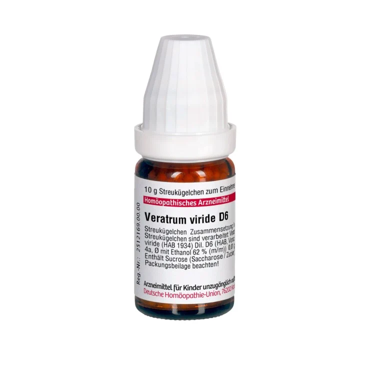 Veratrum viride D6 DHU Globuli, 10 g Globuli