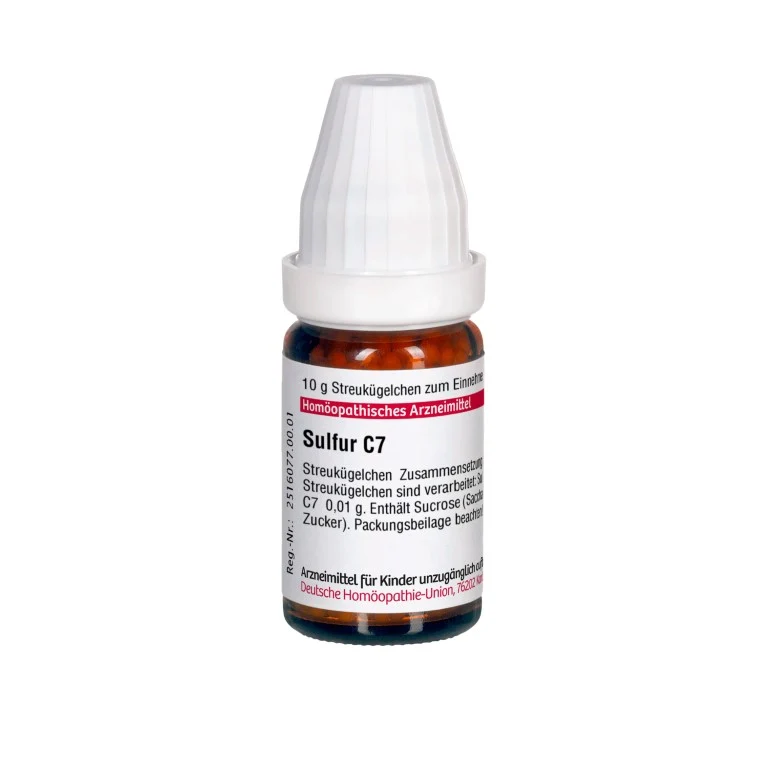 Sulfur C7 DHU Globuli, 10 g Globuli