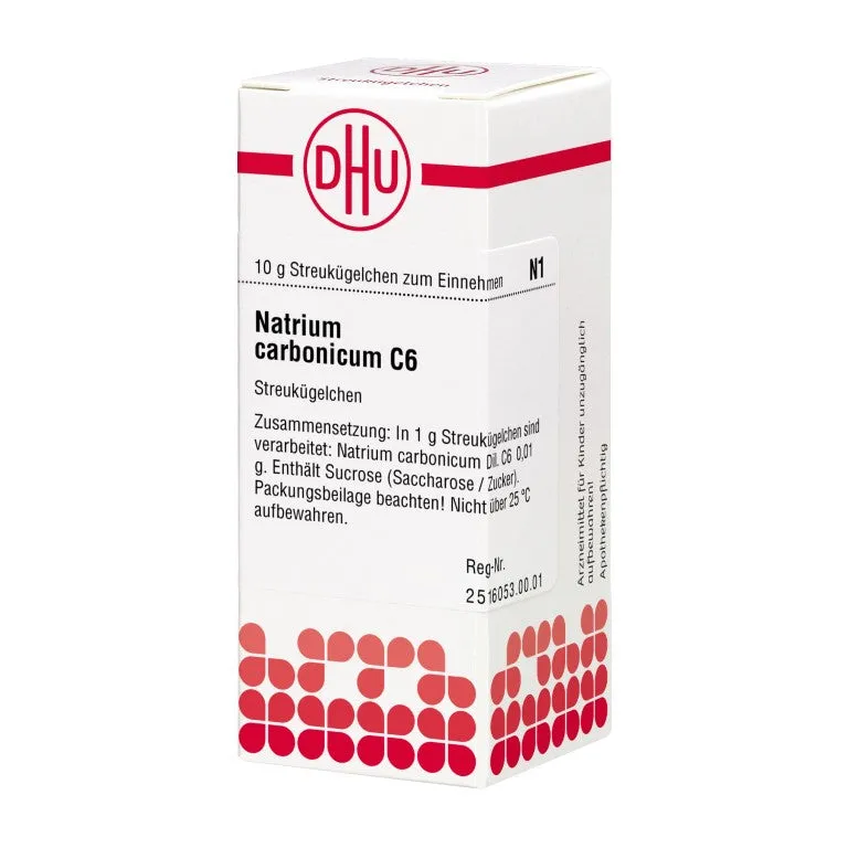 Natrium carbonicum C6 DHU Globuli, 10 g Globuli