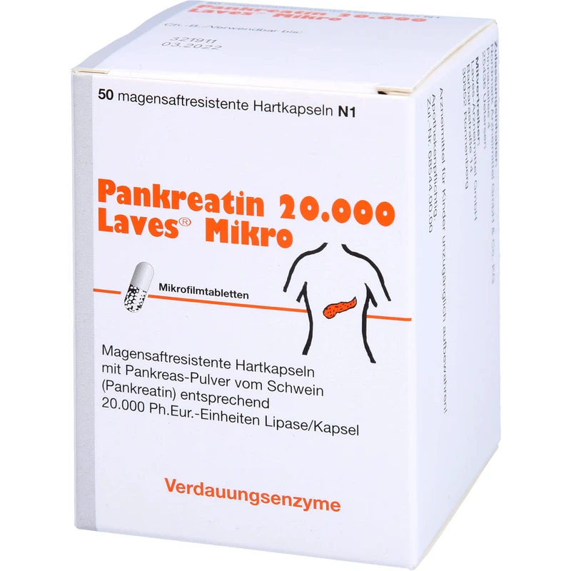 Laves Pankreatin 20.000 Hartkapseln, 50 St. Kapseln