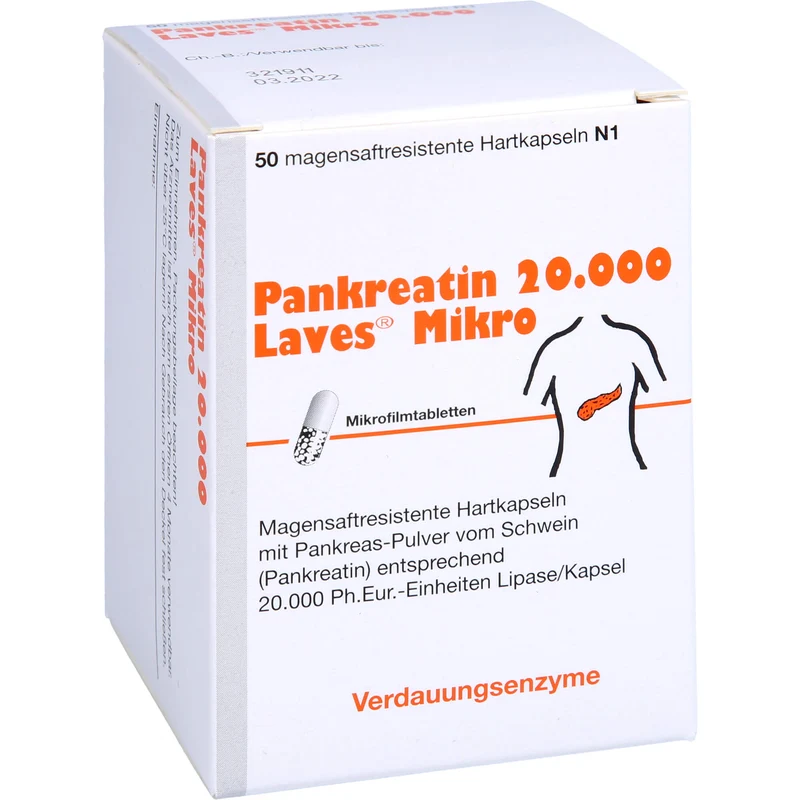 Laves Pankreatin 20.000 Hartkapseln, 50 St. Kapseln