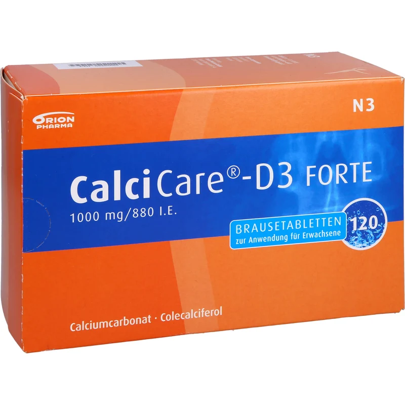 CalciCare-D3 Forte 1000 mg / 880 I.E. Brausetabletten, 120 St. Tabletten