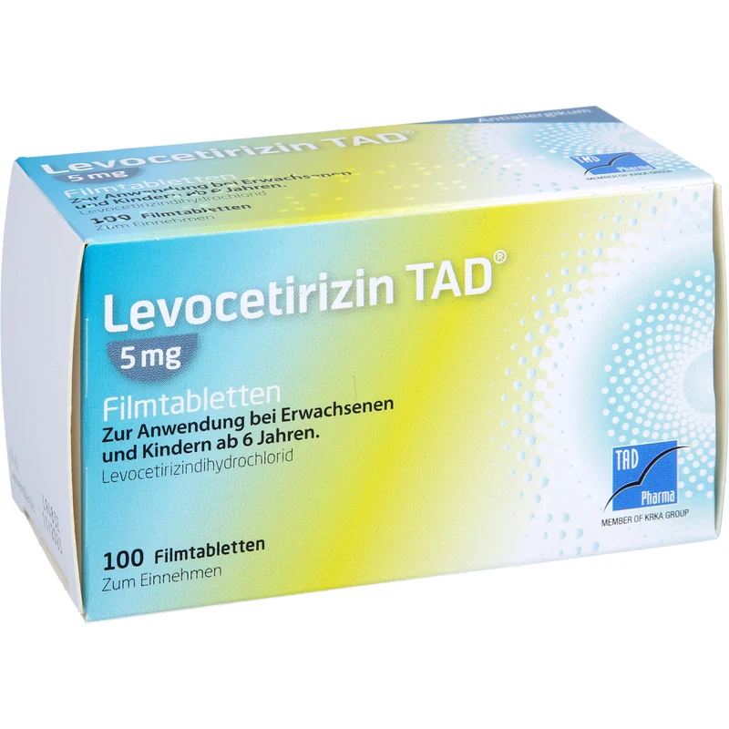 Levocetirizin TAD 5 mg Filmtabletten bei Allergien, 100 St. Tabletten