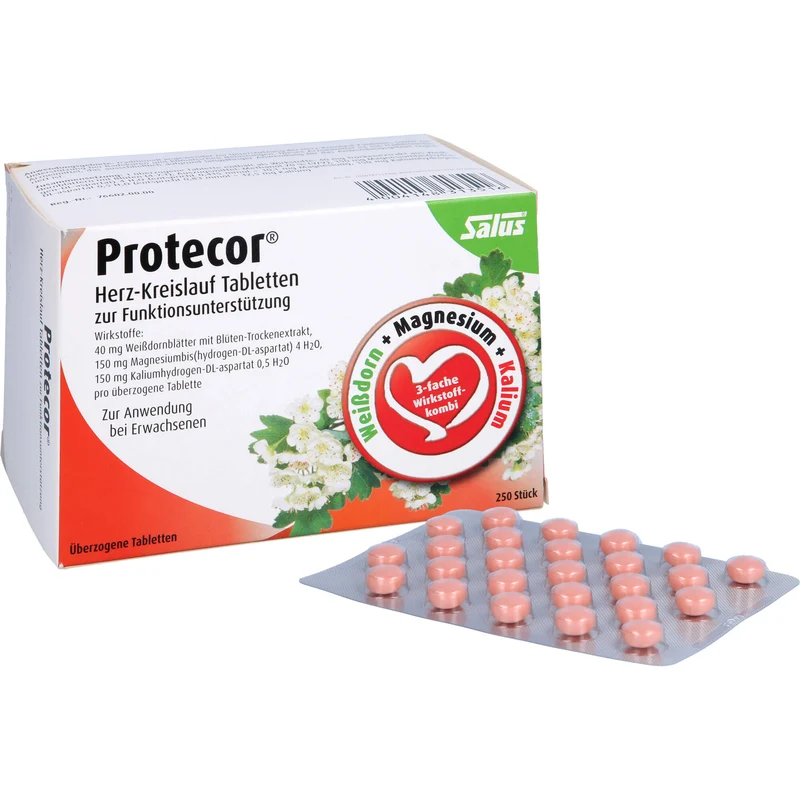 Salus Protecor Herz-Kreislauf Tabletten zur Funktionsunterstützung, 250 St. Tabletten
