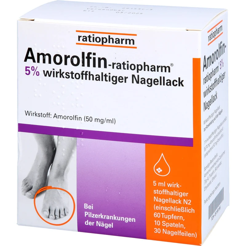 Amorolfin-ratiopharm 5% wirkstoffhaltiger Nagellack, 5 ml Wirkstoffhaltiger Nagellack