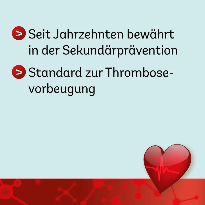 ASS Dexcel 100 mg Tabletten bei Herz-Kreislauf-Erkrankungen, 50 St. Tabletten