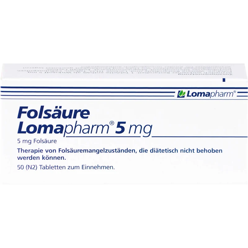 Folsäure Lomapharm 5 mg, 50 St TAB