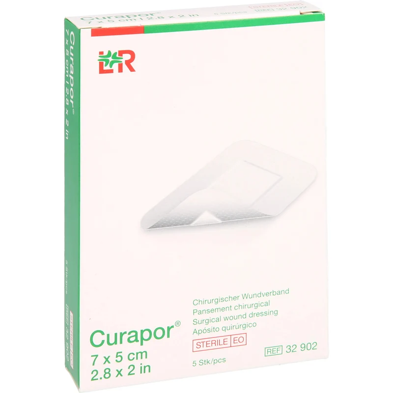 Curapor Wundverband steril 5 x 7 cm, 5 St. Pflaster