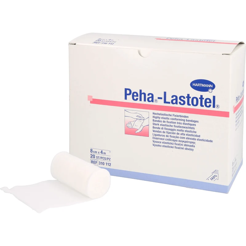 HARTMANN Peha-Lastotel elastische Fixierbinde 8 cm x 4 m, 20 St. Packung