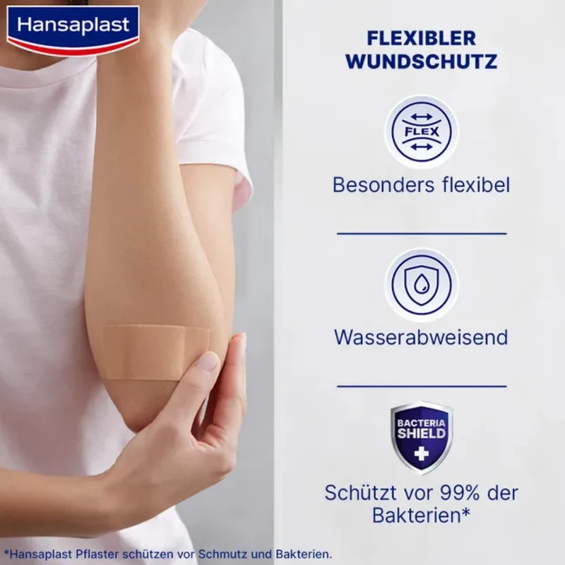 Hansaplast Elastic Pflaster 5 m x 6 cm extra flexibel, 1 St. Pflaster