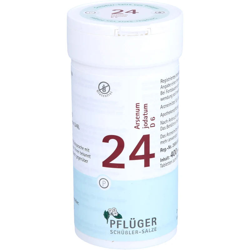 Pflüger Biochemie Nr.24 Arsenum jodatum D6 Tabletten, 400 St. Tabletten