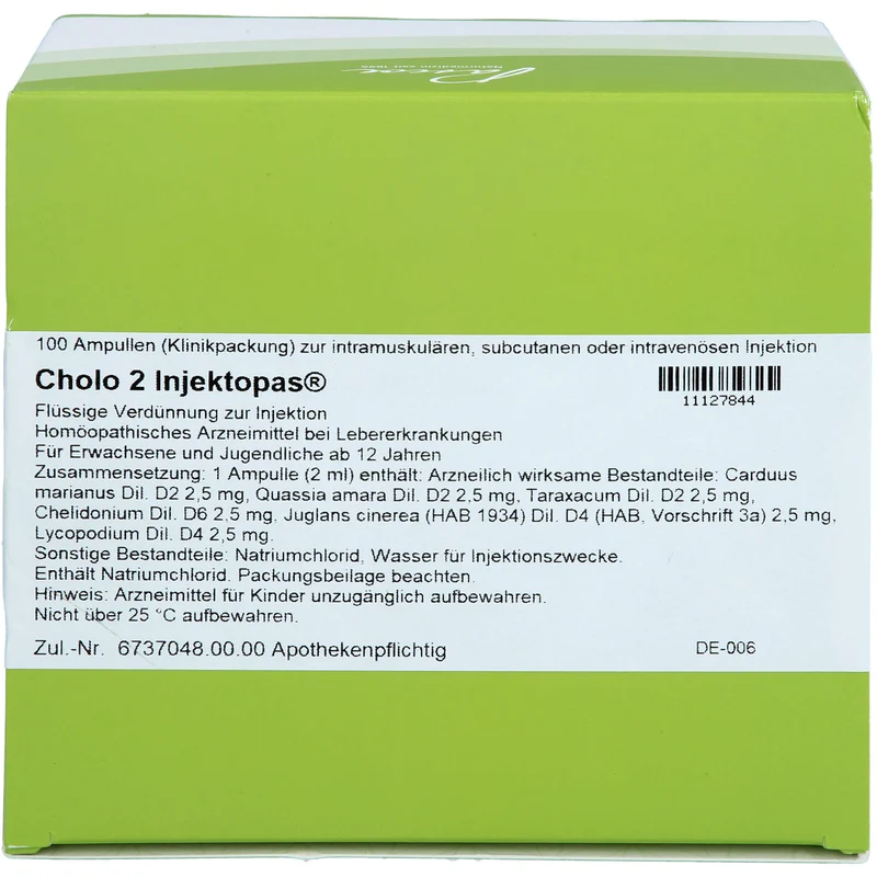 Cholo 2 Injektopas®, Flüssige Verdünnung zur Injektion, 100 St AMP