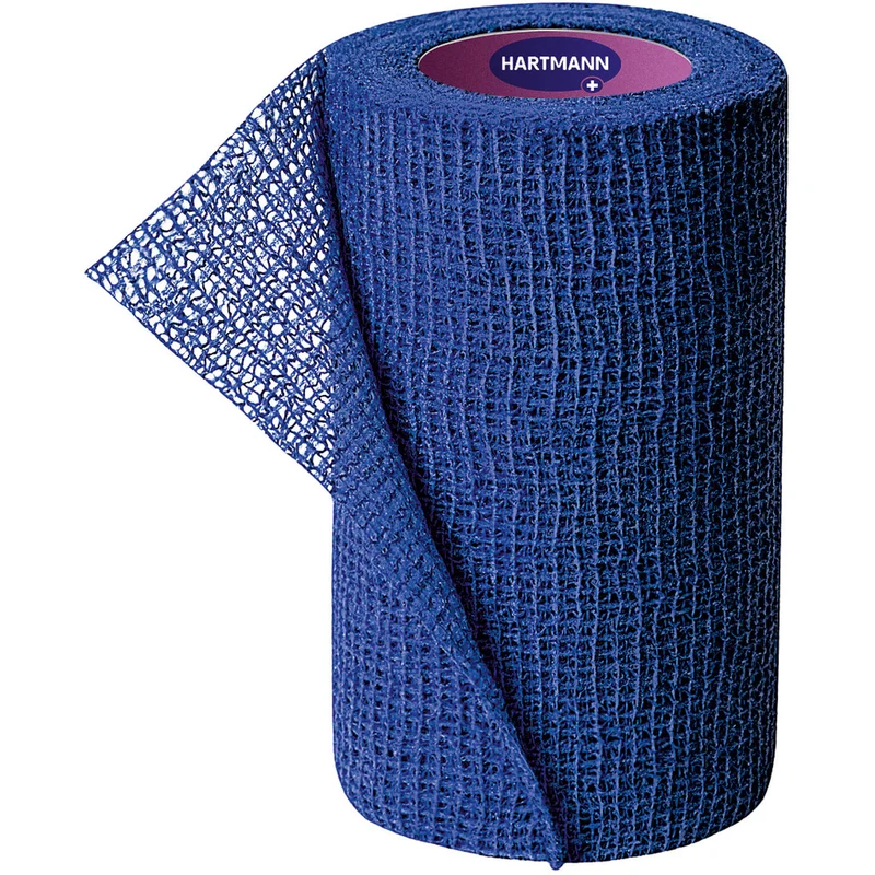 Peha-haft Color Fixierbinde latexfrei 8 cm x 4 m blau, 1 St. Binde