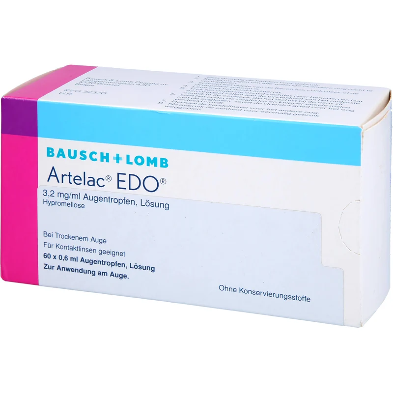 Artelac EDO kohlpharma Augentropfen bei trockenem Auge, 60 St. Einzeldosispipetten