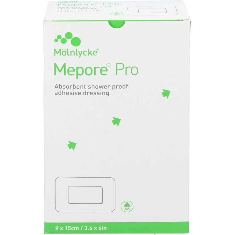 Mepore Pro Steril 9 x 15 cm wasserfester, selbstklebender Absorptionsverband als Keimbarriere für Viren und Bakterien, 40 St. Pflaster