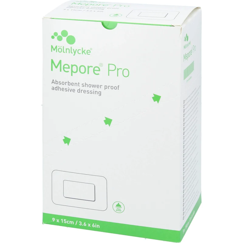 Mepore Pro Steril 9 x 15 cm wasserfester, selbstklebender Absorptionsverband als Keimbarriere für Viren und Bakterien, 40 St. Pflaster
