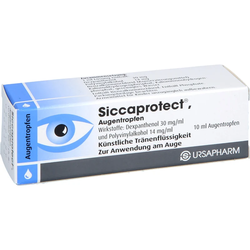 Siccaprotect Augentropfen zur Behandlung von Austrocknungserscheinungen der Horn- und Bindehaut, 10 ml Lösung