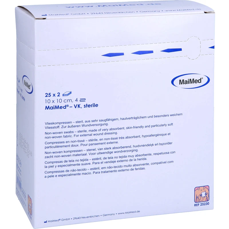 MaiMed Vlieskompressen 10 x 10 cm 4-fach steril, 50 St. Kompressen