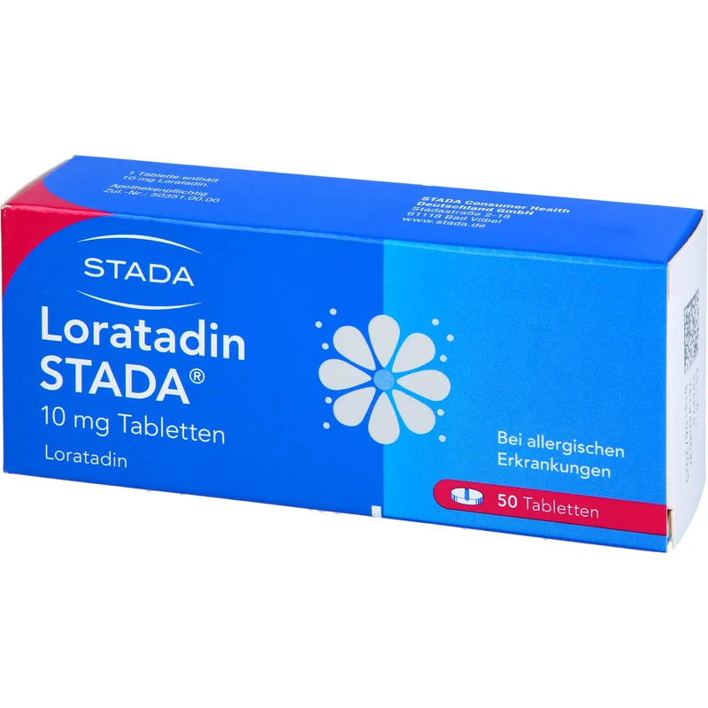 Loratadin STADA 10 mg Tabletten bei allergischen Erkrankungen, 50 St. Tabletten