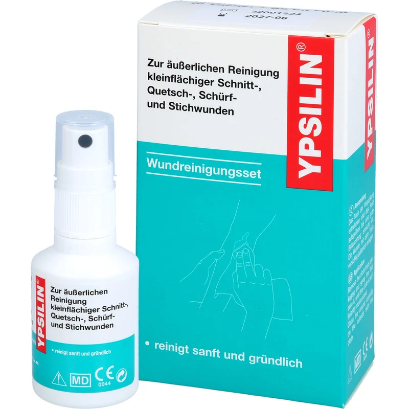 YPSILIN Wundreinigungsset zur Reinigung von kleinflächigen Wunden, 1 St. Set