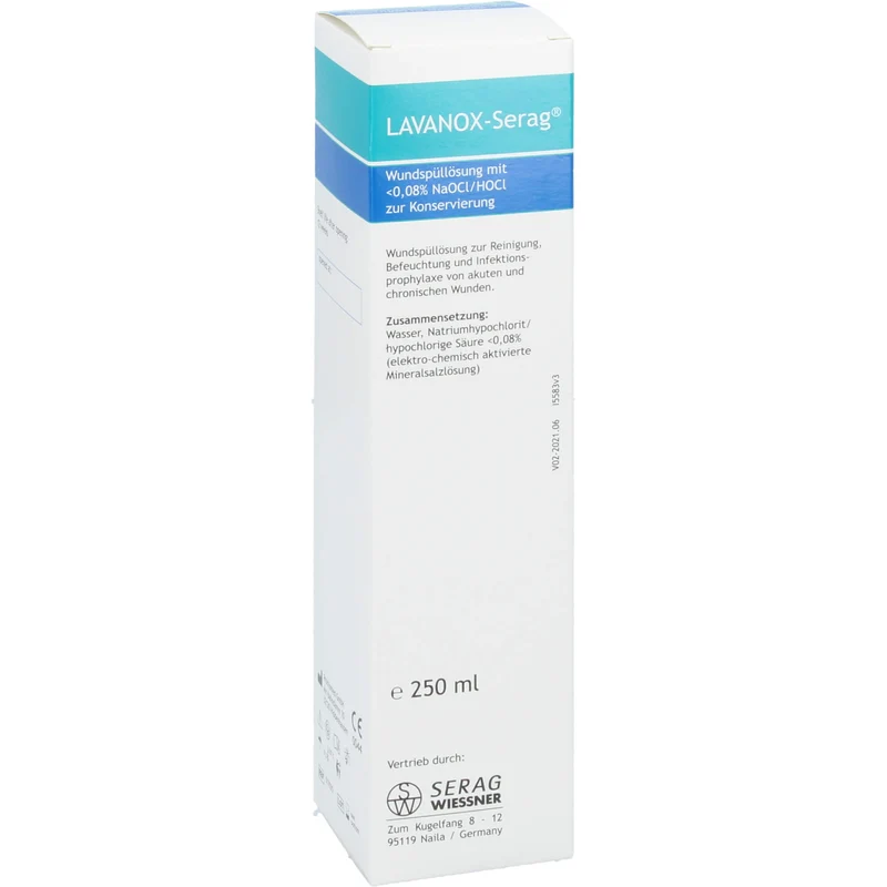 LAVANOX Wundspüllösung zur Reinigung und Infektionsprophylaxe bei Wunden, 250 ml Lösung