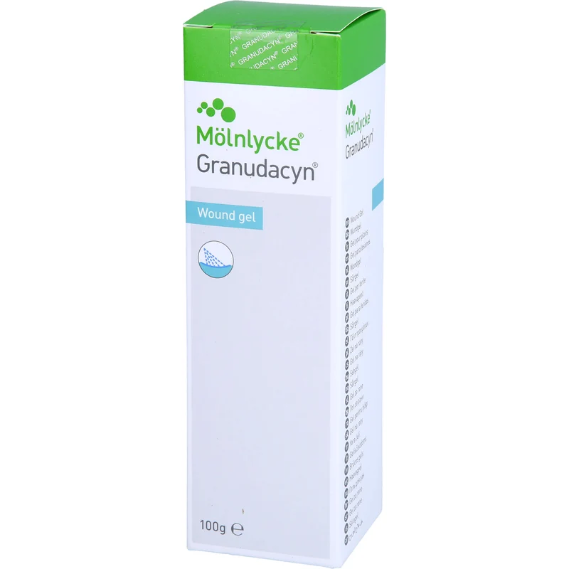 Mölnlycke Granudacyn Wundgel zur Reinigung und Befeuchtung von Wunden, 100 g Gel