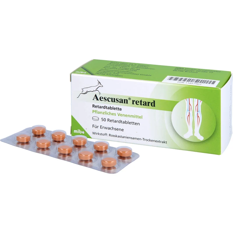 Aescusan Retardtabletten Venenmittel, 50 St. Tabletten