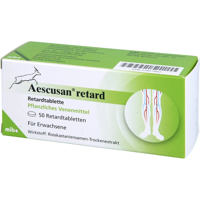 Aescusan Retardtabletten Venenmittel, 50 St. Tabletten