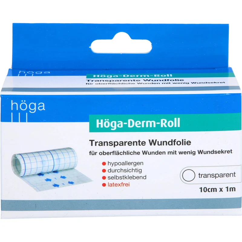 Höga-Derm-Roll 10cm x 1m transparente Wundfolie, 1 St PFL