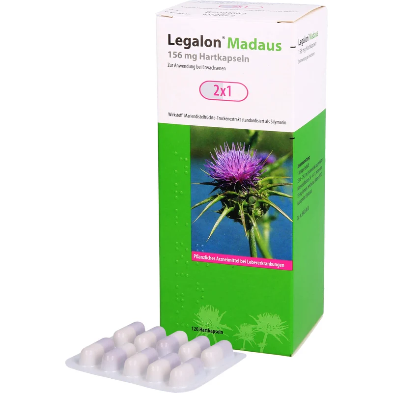 Legalon Madaus 156 mg Hartkapseln bei chronisch-entzündlichen Lebererkrankungen, 120 St. Kapseln
