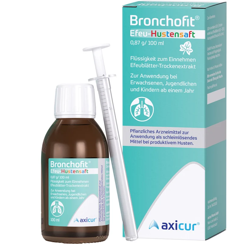 Bronchofit Efeu-Hustensaft, 0,87 g/100 ml, Flüssigkeit zum Einnehmen, 100 ml Lösung