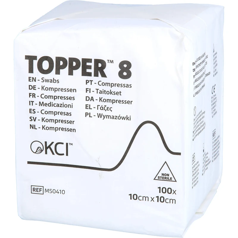 TOPPER 8 UNST 10 X 10 cm 50410, 100 St. Kompressen