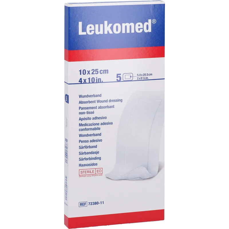 LEUKOMED STERILE PFLASTER 10x25 cm, 5 St PFL