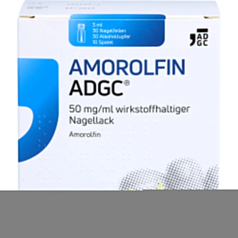 ADGC Amorolfin wirkstoffhaltiger Nagellack gegen Nagelpilz inkl. Set, 3 ml Wirkstoffhaltiger Nagellack