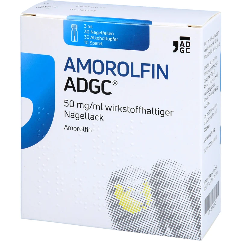 ADGC Amorolfin wirkstoffhaltiger Nagellack gegen Nagelpilz inkl. Set, 3 ml Wirkstoffhaltiger Nagellack
