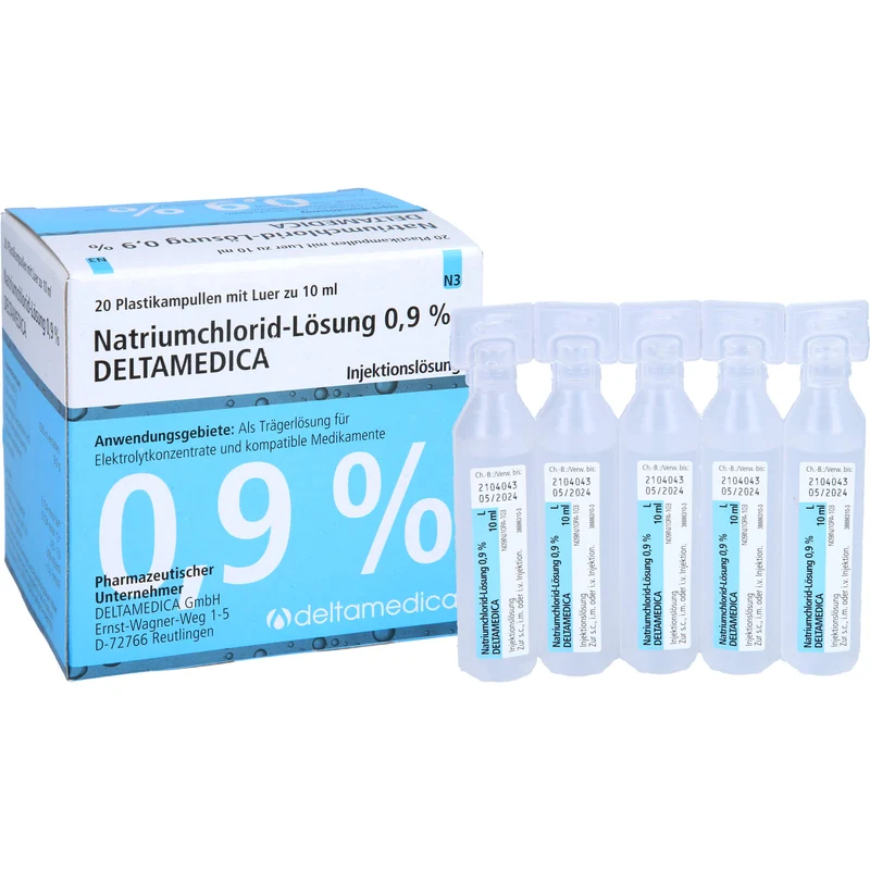 Deltamedica Natriumchlorid-Lösung 0,9 % Injektionslösung, 200 ml Lösung
