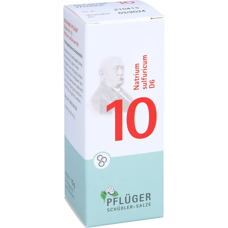 Biochemie Nr.10 Natrium sulfuricum D6 Pflüger Globuli, 15 g GLO