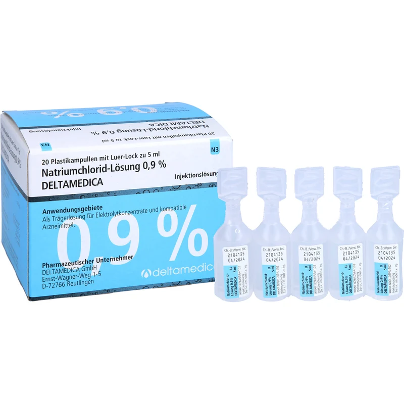 DELTAMEDICA Isotonische Natriumchlorid-Lösung 0,9 %, 100 ml Lösung