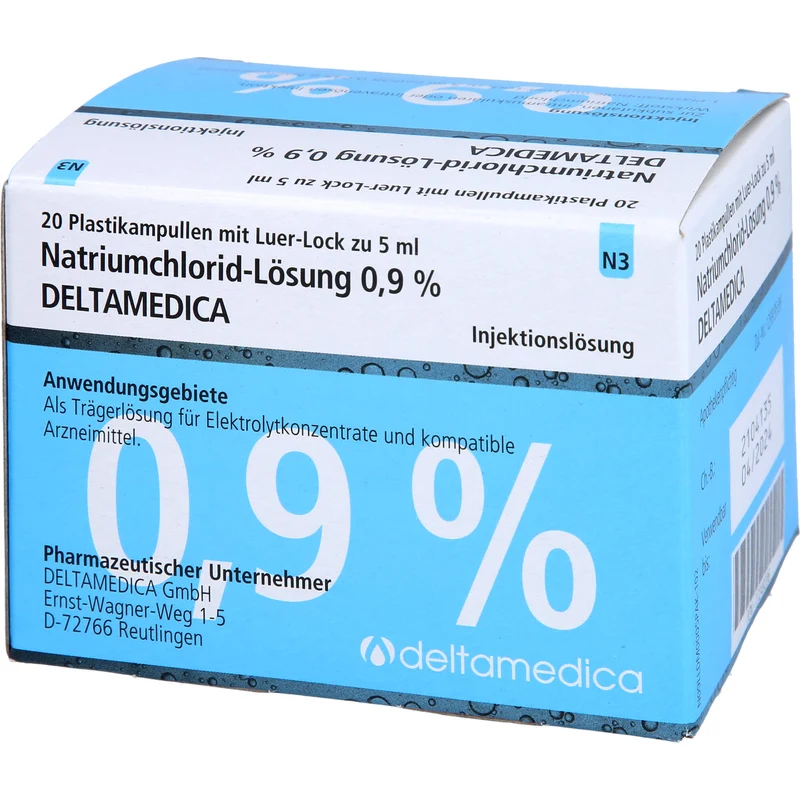 DELTAMEDICA Isotonische Natriumchlorid-Lösung 0,9 %, 100 ml Lösung
