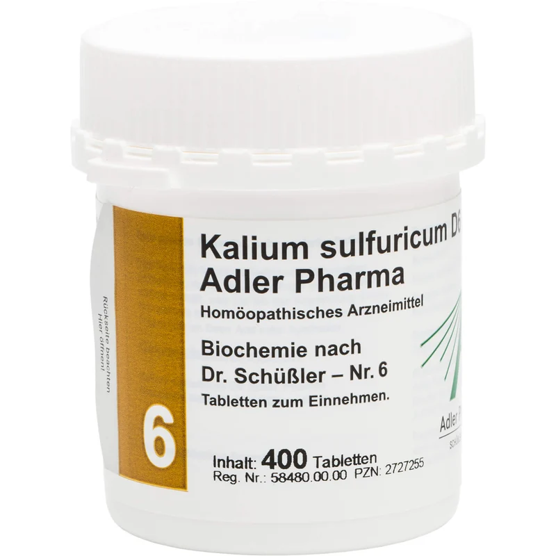 Adler Pharma Biochemie 6 Kalium sulfuricum D6 Tabletten, 400 St. Tabletten