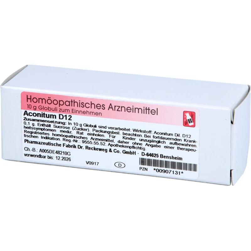 Dr. Reckeweg Aconitum D12 Globuli, 10 g Globuli