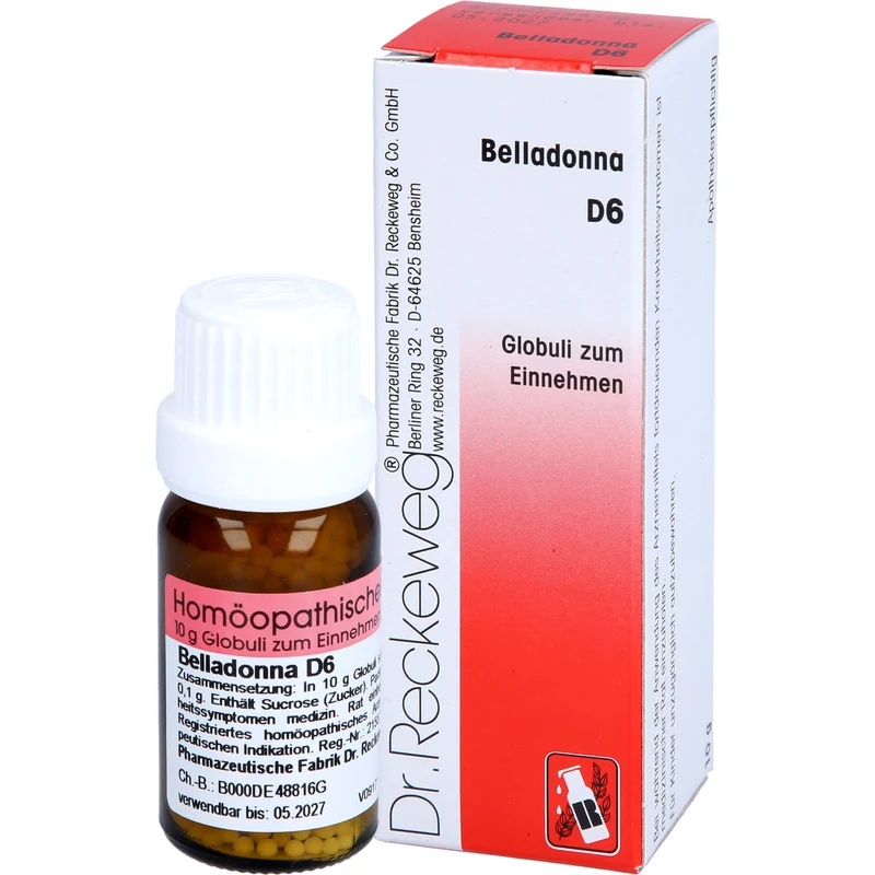 Belladonna D6 Reckeweg Glob., 10 g GLO